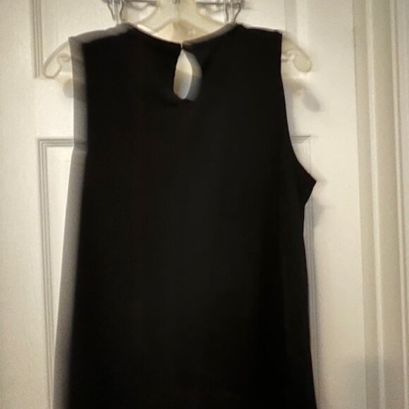 Chico's Women's Top, Black with beaded neckline, size 2 - Picture 3 of 3
